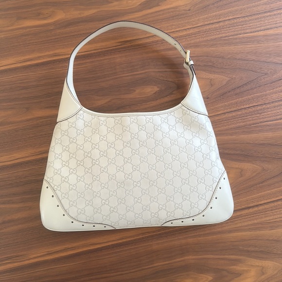 Gucci Jackie shoulder bag mint condition off-white hand bag shoulder vintage - Picture 2 of 8